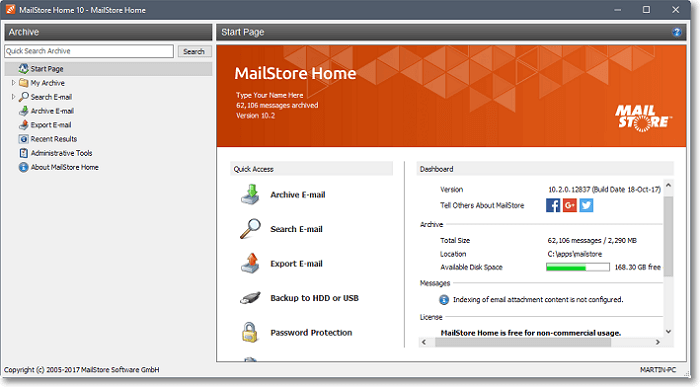 mailstore home