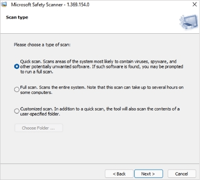 Microsoft Offline Security Scanner
