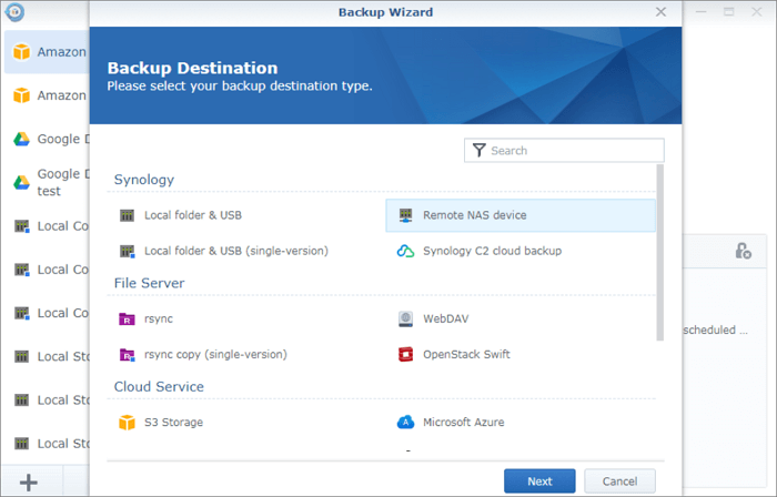 NAS to NAS backup guide - 1