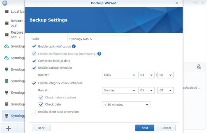 NAS to NAS backup guide - 3