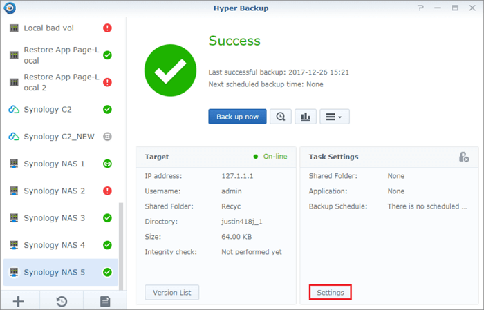 NAS to NAS backup guide - 5