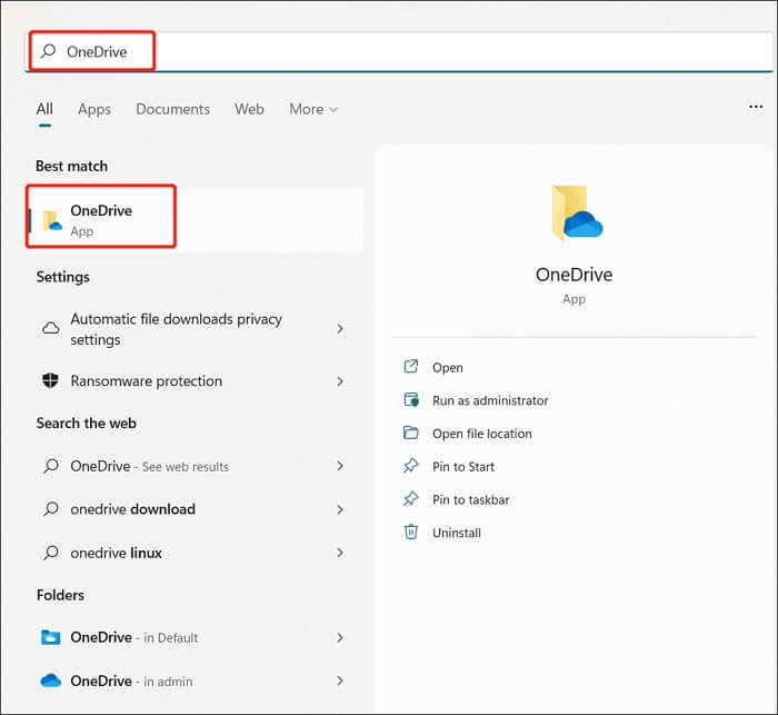 back up files to onedrive step 1