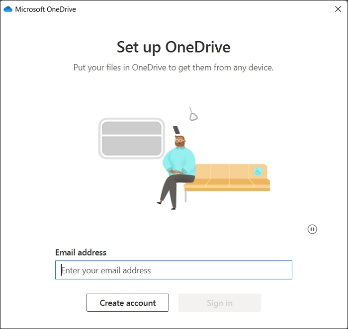 back up files to onedrive step 2
