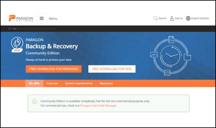 paragon backup and recovery