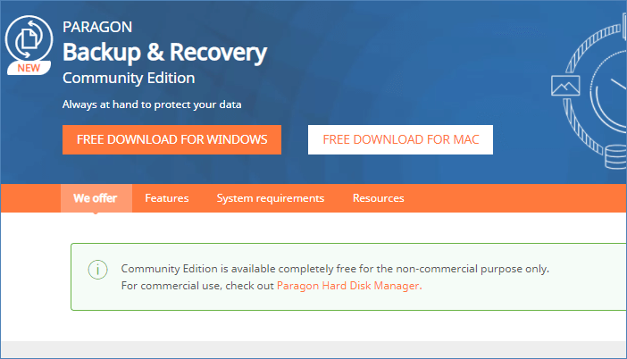 Paragon Backup & Recovery