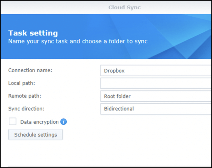 choose a remote and local path