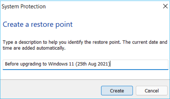 rename restore point