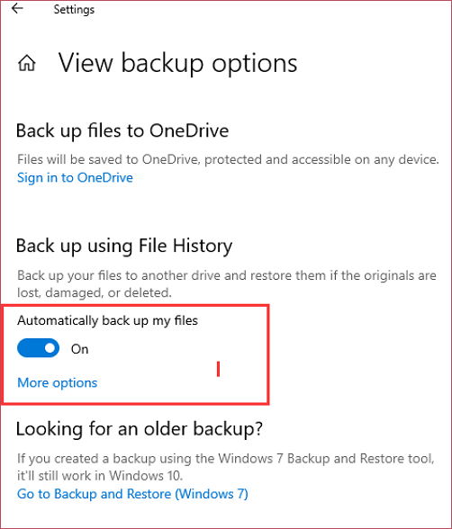 automatically backup my files