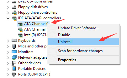 uninstall IDE ATA/ ATAPI controllers to fix cd/dvd missing in windows 10
