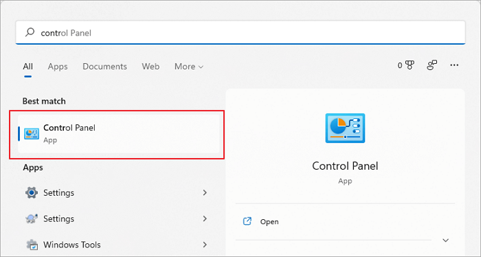 windows 11 control panel