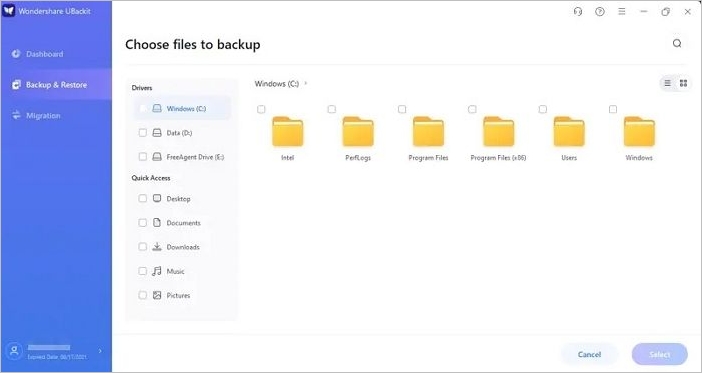 wondershare backup software