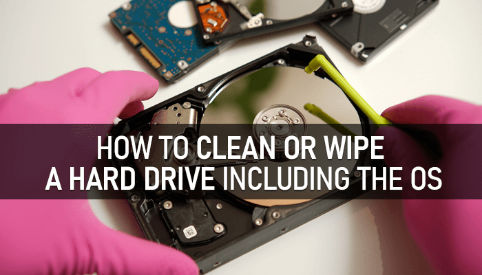 clean or wipe hard drive - 1