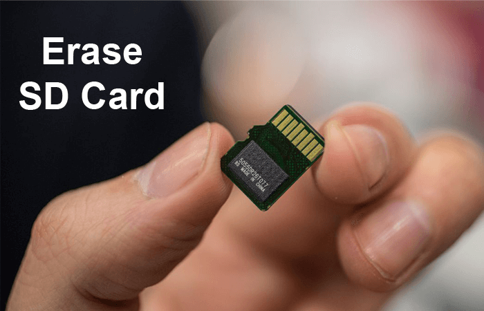 Image of Erasing SD card
