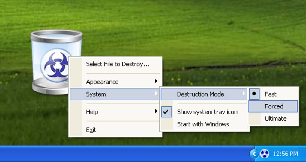 Freeraser Windows shredding software