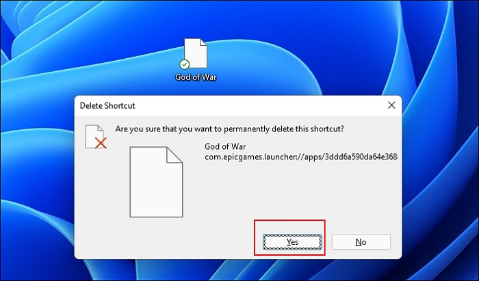 use computer shortcuts to  delete files