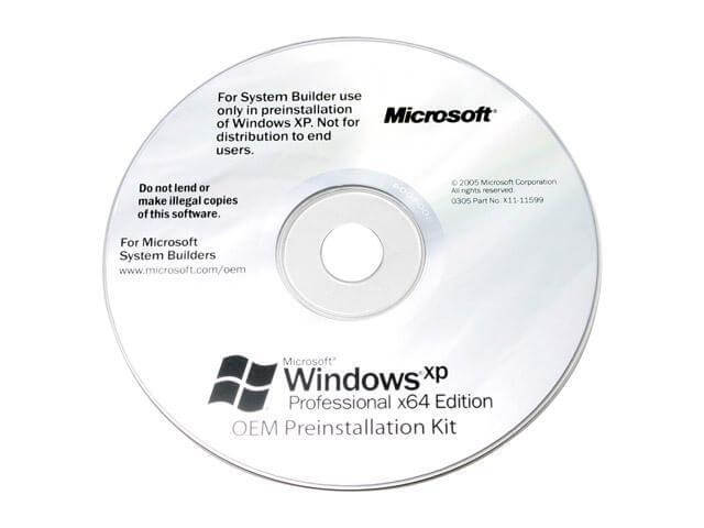 Windows XP installation CD
