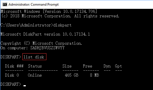 how to recover hard drive using command prompt