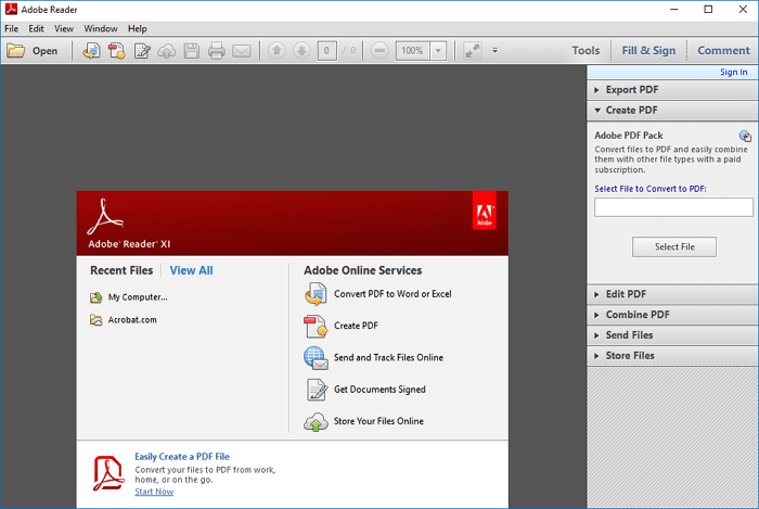 best free PDF editor - Adobe