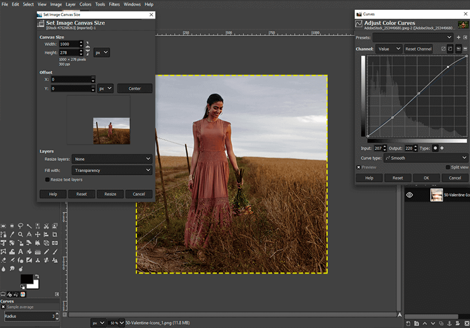 GIMP photo editor