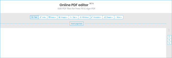 best free PDF editor - Sejda