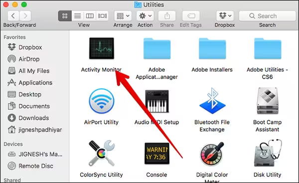 Activity Monitor on Mac