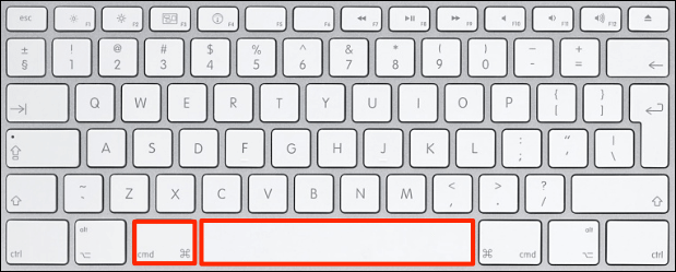 command + Space on Mac