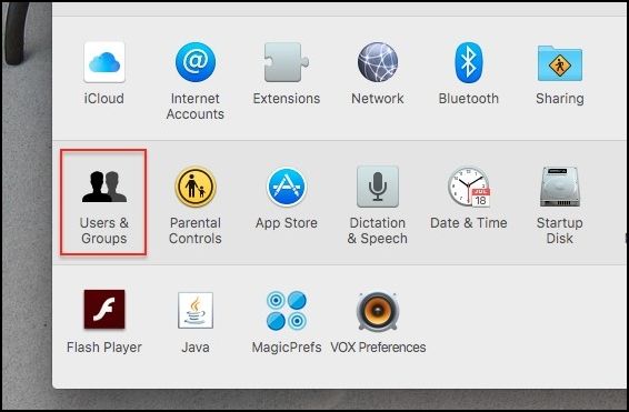 users and groups on Mac