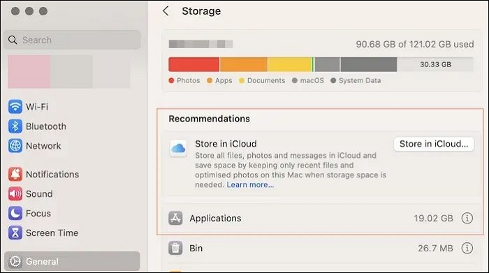storage details