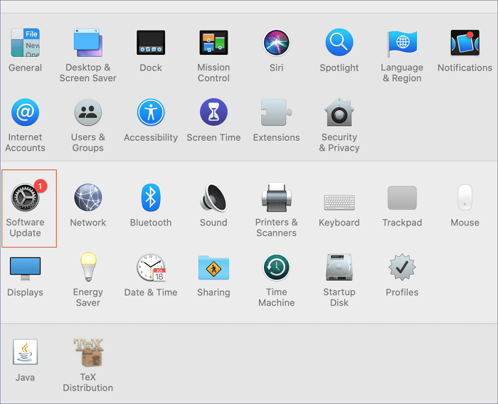 software update
