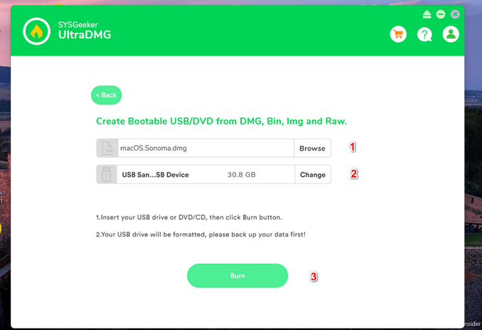 create Mac bootable USB with Ultra DMG