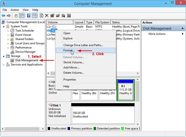 Fix RAW Drive to NTFS/FAT32 File System