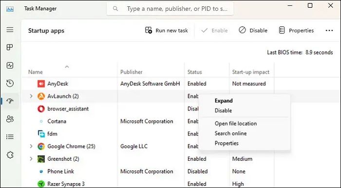 Disable Antivirus to save the file