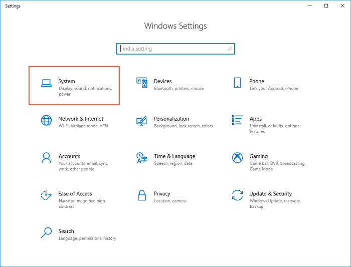Windows Settings