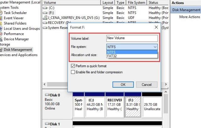 Fix RAW Drive to NTFS/FAT32 File System