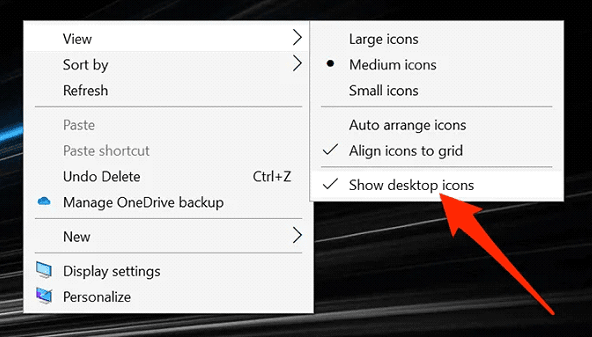 fix windows desktop icon folder files disappeared