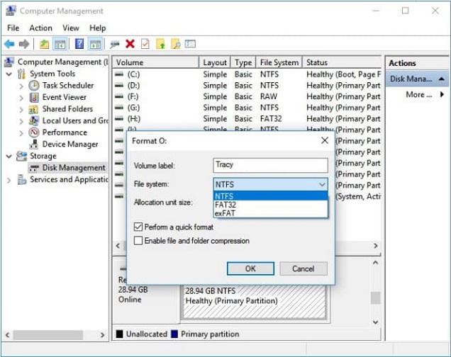 format ntfs to fat32 without losing data