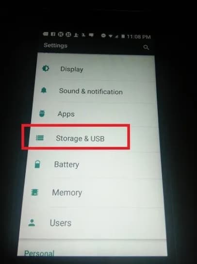 format sd card on android