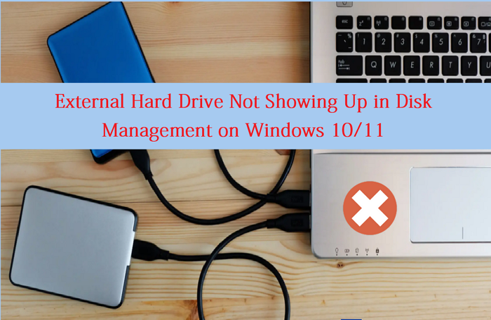 external hard drive not showing up in disk management windows 10