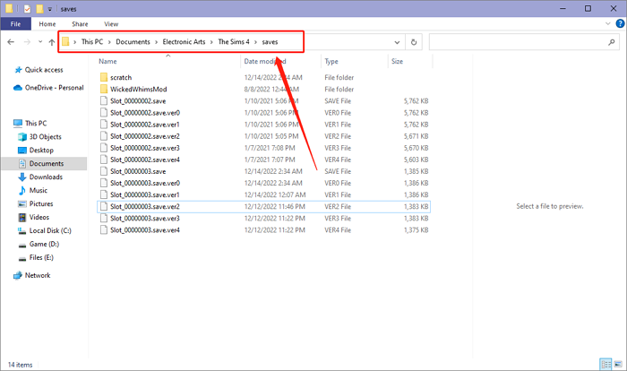 find sims 4 saves location on windows