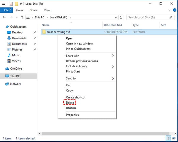 how to permanently delete files from a thumb drive