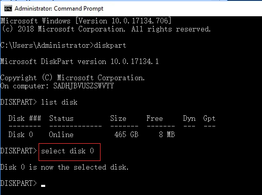 how to recover hard drive using command prompt