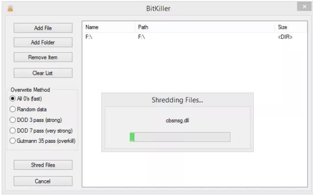 File Shredder Destroying Windows