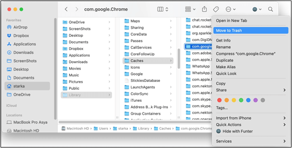 remove the subfolders 