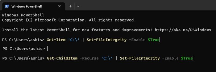 File Data Integrity
