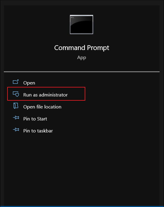 run cmd as admin