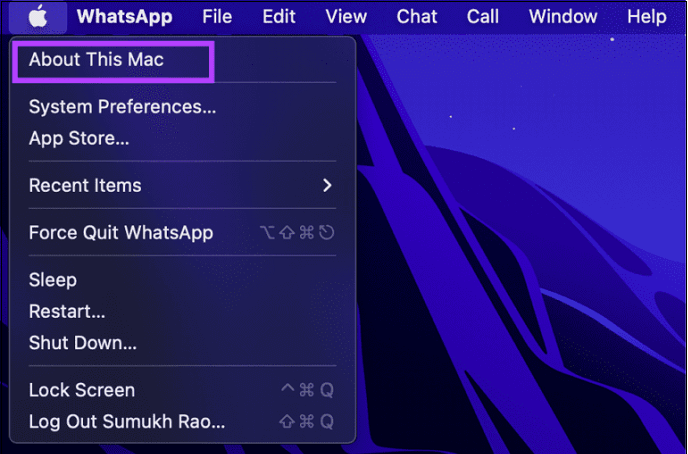 About This Mac