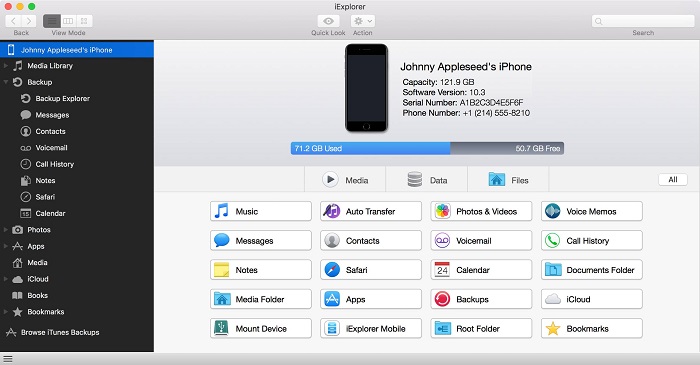 Backup iPhone with iExplorer
