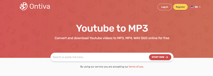 Convert videos to MP3 via Ontiva