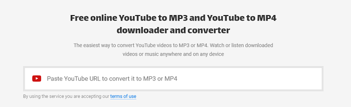 Download audio from YouTube via Converto - Step 1