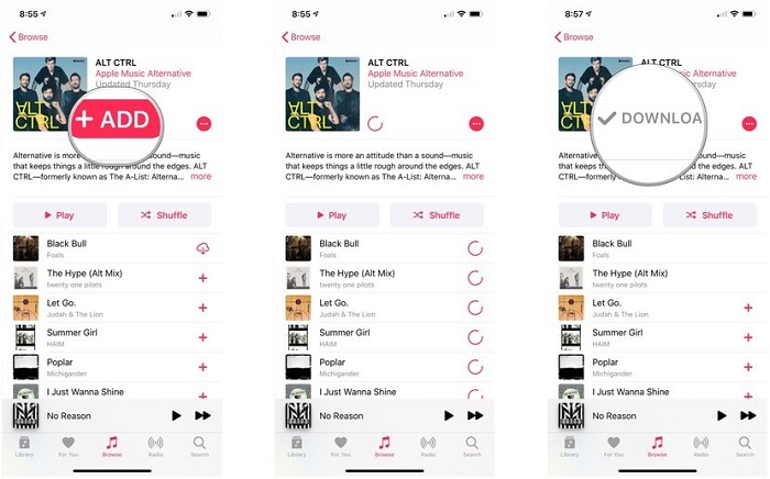 Download music from Apple Music